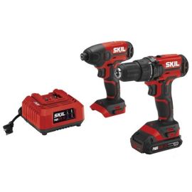 Skil CB739001 20V Drill Driver & Impact Driver Kit with PWRCORE 20™ Lithium Battery