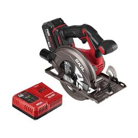 Skil CR541302 PWRCore 20™ Brushless 20V 6-1/2 Inch Circular saw Kit with 4.0 Ah Lithium Battery and PWRJump™ Charger