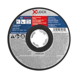 Bosch TCWX1S450 4-1/2 Inch x .045 Inch X-LOCK Arbor Type 1A (ISO 41) 60 Grit Fast Metal/Stainless Cutting Abrasive Wheel - 25 Pieces