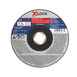Bosch TCWX1S600 6 Inch x 1/16 Inch X-LOCK Arbor Type 1A (ISO 41) 60 Grit Fast Metal/Stainless Cutting Abrasive Wheel - 25 Pieces