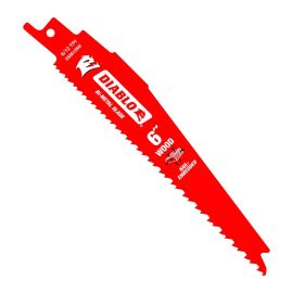 Freud DS0612BW200 DIABLO 6 in. Bi-Metal Recip Blade for Nail Embedded Wood 6/12 TPI - 200PK
