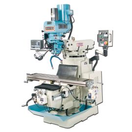 Baileigh VM-1054-3 220V 3Phase Variable Speed Vertical Milling Machine with Rigid Head. 10 Inch x 54 Inch Table