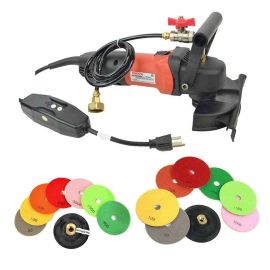 Specialty Diamond WP800-KIT Variable Speed 110V, 1000-4000 RPM Wet Polisher with 4 & 5 Inch Diamond Polishing Pads