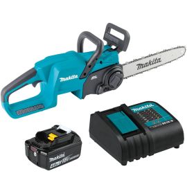 Makita XCU11SM1 18V LXT Lithium-Ion Brushless Cordless 14 inch Chain Saw Kit, with one battery (4.0Ah)