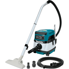 Makita XCV04PT 18V X2 LXT® Lithium-Ion (36V) Cordless/Corded 2.1 Gallon HEPA Filter Dry Dust Extractor/Vacuum Kit, dual port charger (5.0Ah)