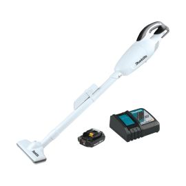 Makita XLC02RB1W 18V Compact Lithium-Ion Cordless Vacuum Kit, with one 2.0Ah Battery
