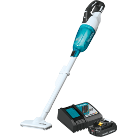 Makita XLC03R1WX4 18V LXT® Lithium-ion Compact Brushless Cordless Vacuum Kit, Trigger w/ Lock, with one battery (2.0Ah)
