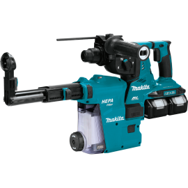 Makita XRH08PTW 18V X2 LXT® Lithium-Ion (36V) Brushless Cordless 1-1/8 Inch AVT® Rotary Hammer Kit, accepts SDS-PLUS bits, w/ HEPA Dust Extractor, 3- 878333