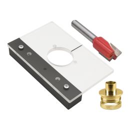 Big Horn 19696-KIT Concealed Hinge Router Template Kit – 35mm Cabinet Door Jig for European Hinges