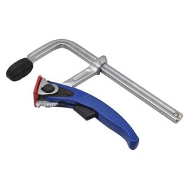 Big Horn 19752 8 Inch Quick-Connect Bar Clamp - 4 Inch Throat Depth (Depth: 8 Inch x 4 Inch Rail Bar: 3/4 Inch x 3/8 Inch)