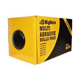 Big Horn 22185 Multi Abrasive Abrasive Sanding Roll Pack - Includes Assorted 5 Grits 150 / 240 / 320 / 400 / 600