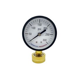 AquaGen 4400365 2-1/2 Inch 300 PSI 3/4 Inch GHT Water Pressure Gauge (G2022-300W)