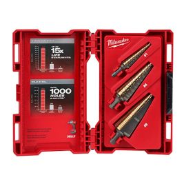 Milwaukee 48-89-9291 3PC Cobalt Step Drill Bit Set ( #1, #4, #9) 