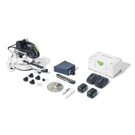 Festool 577176 Sliding Compound Miter Saw Cordless Kit KSC 60 EB 5,0 I-Plus KAPEX