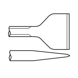 Chicago Pneumatic 6158132420 1-1/2 Inch Wide Scaling Chisel 18 Inch