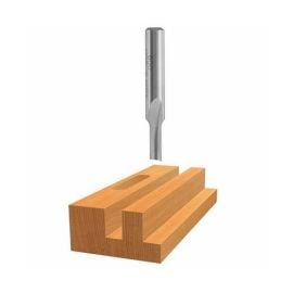 Bosch 85152B100 1/8 Inch x 5/8 Inch High Speed Steel 1-Flute Straight Bits - 100 Pieces