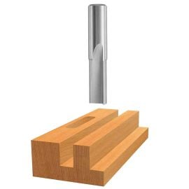 Bosch 85180 Straight Bit 1/4 Inch, 1/4 Inch Shk., 2 Flt., H.S.S.