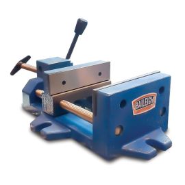 Baileigh BV-6Q Industrial Quick Release HD Drill Vise -6-1/4 Inch Jaw Width, 6 Inch Jaw Opening, 1-5/8 Inch Jaw Height