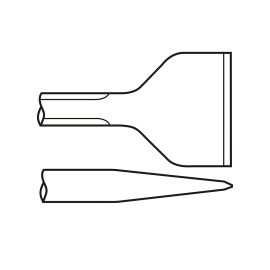 Chicago Pneumatic 6158132430 2 Inch Wide Scaling Chisel  9 Inch RD