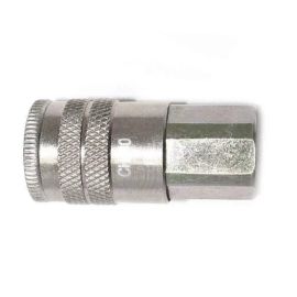 Interstate Pneumatics CH440-100K 1/4 Inch Industrial Coupler 1/4 Inch Female (Steel) 100 / Pack