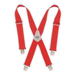 Custom LeatherCraft 110RED Red Heavy Duty Work Suspenders