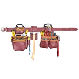 Custom LeatherCraft 21455 19 Pocket - Top of the Line Pro Framer's Heavy Duty Leather Combo System