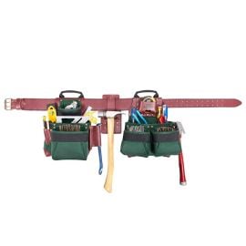 Custom LeatherCraft 54531X 17 Pocket Top of The Line Pro Framer's Ballistic Nylon Combo System - XL