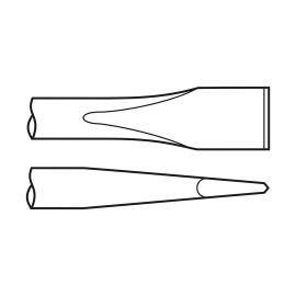 Chicago Pneumatic 6158132380 Flat Chisel 18 Inch .680 Round