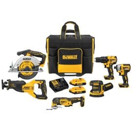 Dewalt DCKSS676D2 20V MAX 6-Tool Combo Kit with Large Rolling Bag