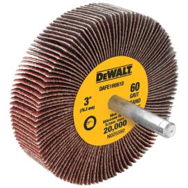 Dewalt DAFE1H0610 3 Inch X 1 Inch X 1/4 Inch Hp 60g Flap Wheel Bulk (10 Pack)