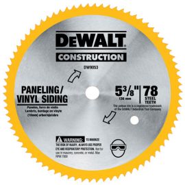 Dewalt DW9053 5-3/8 78t Steel Blade