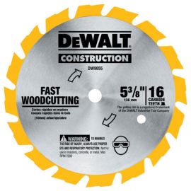 Dewalt DW9055 5-3/8 16t Carbide Blade Bulk (5 Pack)