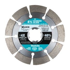 Makita E-07191 X-LOCK 4-1/2 Inch Segmented Diamond Blade for Masonry Cutting