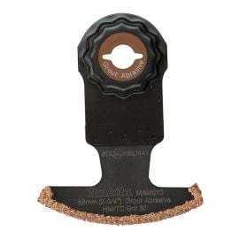 Makita E-08604 StarlockMax® Oscillating Multi-Tool 2-3/4" Hard Metal with Tungsten Carbide Grout and Abrasive Segmented Saw Blade, 30 Grit