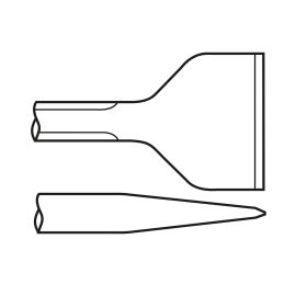 Chicago Pneumatic 6158132410 1-1/2 Inch Wide Scaling Chisel 12 Inch