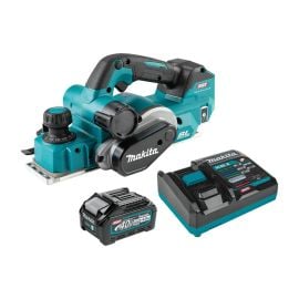 Makita GPK01M1 40V max XGT Brushless Cordless 3-1/4 inch  Planer Kit, AWS Capable, bag, with one battery (4.0Ah)
