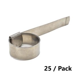 Interstate Pneumatics H719-25K 5/8 Inch Wide Stainless Steel Preformed Band Clamp for 3/4 Inch Hose - 25 Pack