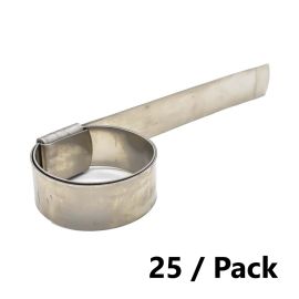 Interstate Pneumatics H719-9-25K 5/8 Inch Wide Stainless Steel Preformed Band Clamp for 1 Inch Hose - 25 Pack