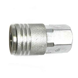 Interstate Pneumatics CD440 1/4 Inch Diamond-U Steel Coupler x 1/4 Inch Female NPT