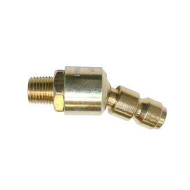 Interstate Pneumatics CPAS641 3/8 Inch Automotive Steel Swivel Coupler Plug Reducer x 1/4 Inch Male NPT