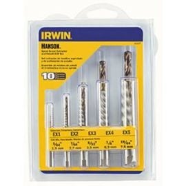 Irwin 11117 Spiral Ext + Drill Bit 10pc Set Bulk (5 Pack)