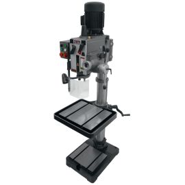 Jet 354026 GHD-20PF, 20 Inch Geared Head Drill Press With Power Down Feed 1-1/4 Inch Drilling Capacity, 2HP, 3Ph, 230V only, 12 Speed
