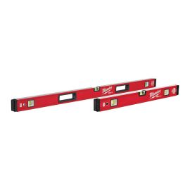Milwaukee MLBXSM48 24 Inch / 48 Inch REDSTICK™ Magnetic Box Level Set