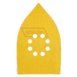 Norton 01147 Hook & Loop, 8 Vac Holes 120 Grit Iron Shape Sanding Sheet