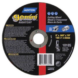 Norton 27956 4 x .040 x 5/8 Inch Right Angle Cut-Off Blade Type 1 Metal-Gemini Aluminum Oxide