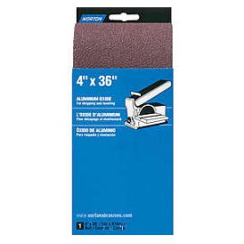 Norton 27959 4 Inch x 36 Inch Grit 80-X Aluminum Oxide Sanding Belt (Pack of 10)