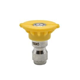 Interstate Pneumatics PW7103-DY Pressure Washer 1/4 Inch Quick Connect High Pressure Spray Nozzle Tip - Yellow
