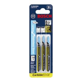 Bosch T118AHM3 3 Inch, 24TPI, TC Bosch Shank Jigsaw Blade (3 pk)