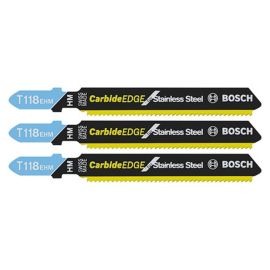 Bosch T118EHM3 3 Inch, 14TPI, TC Bosch Shank Jigsaw Blade (3 pk)