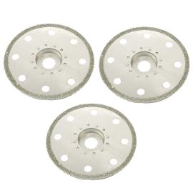 Versa Tool SB3ZZ-D 100mm Full Round Electroplated Diamond Grout Blade, 10mm Offset Mount Fits Fein Multimaster, Rockwell, Sonicrafter, Makita Oscillating Tools - 3 Blade Pack